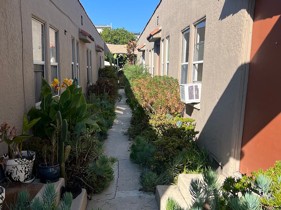 Walkway to unit