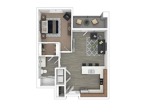 Floor plan 1X1
