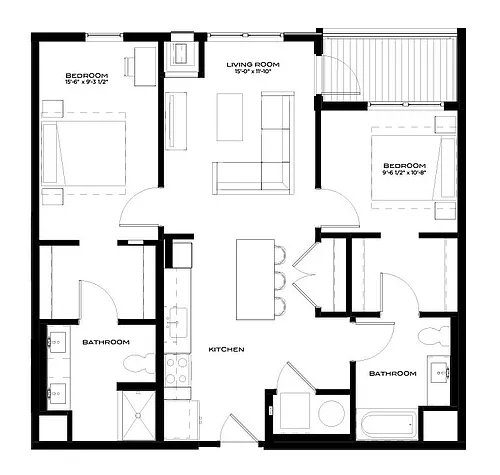 Floor plan B1a