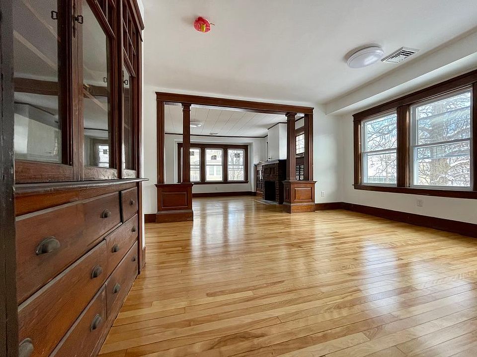 Living room and dining room