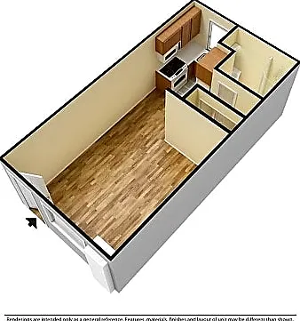 Studio, 315 sqft, $780 — Photo 3