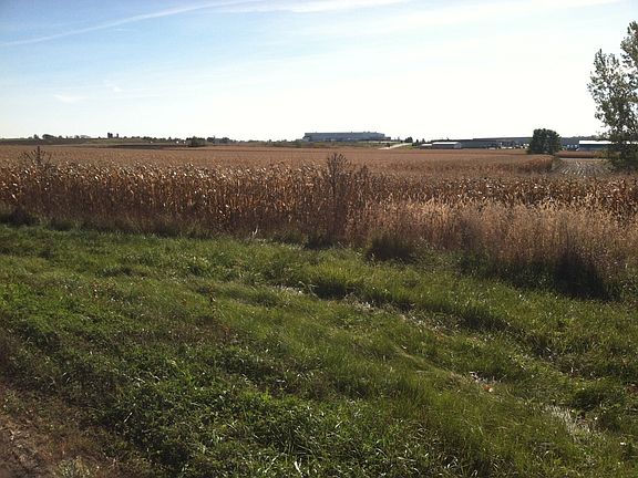 Front of lot, looking south