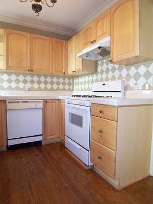 New Maple Kitchen w/custom backsplash