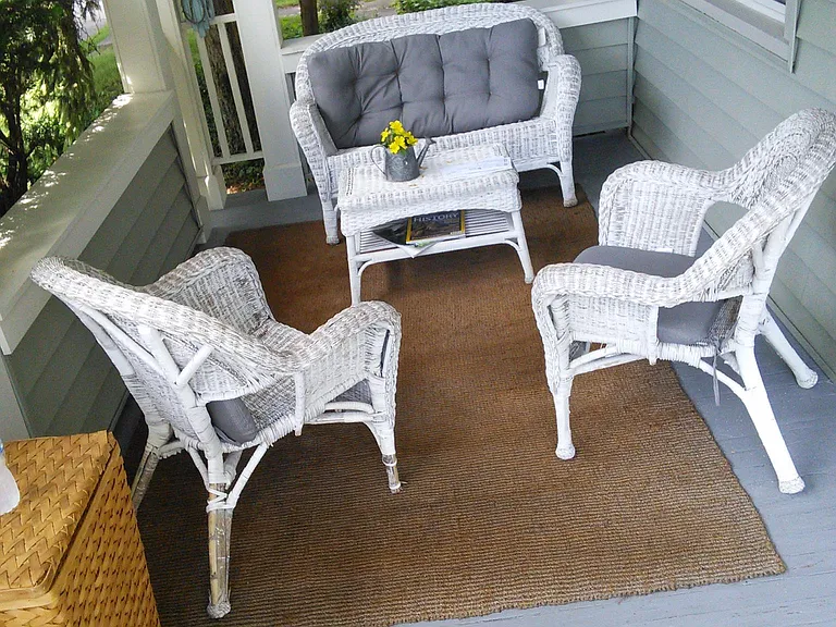 Cozy private front porch