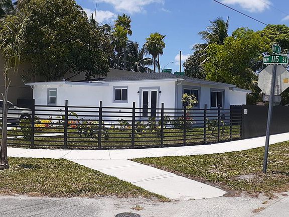 across the street