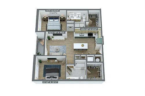 Floor plan B3