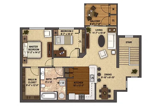 Floor plan Birchwood Reserve (2nd Floor)