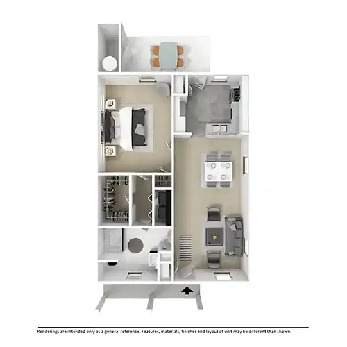 Floor plan One Bedroom