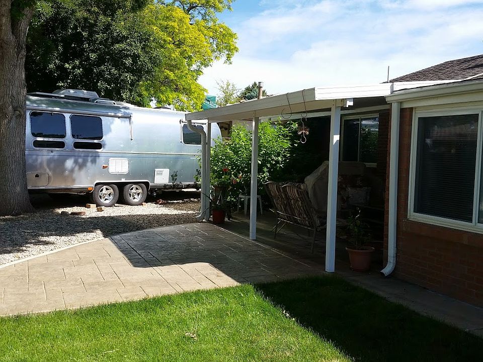 Covered patio. RV parking