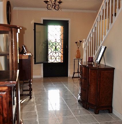 Marble entry foyer