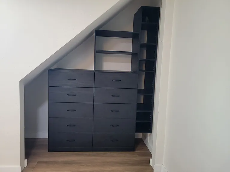 Custom closet systems in master bath