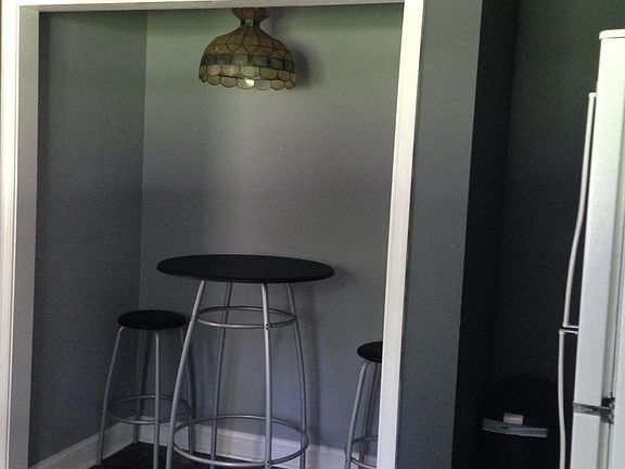 pub table and chairs in breakfast nook