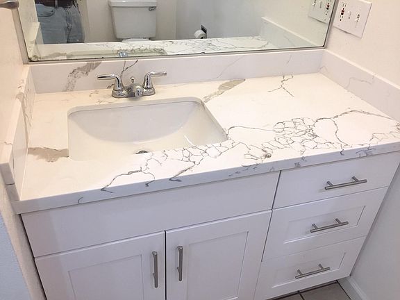 Fully remodeled bathroom.