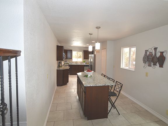 View of kitchen island