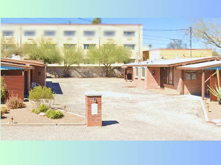 Entire property, street view.