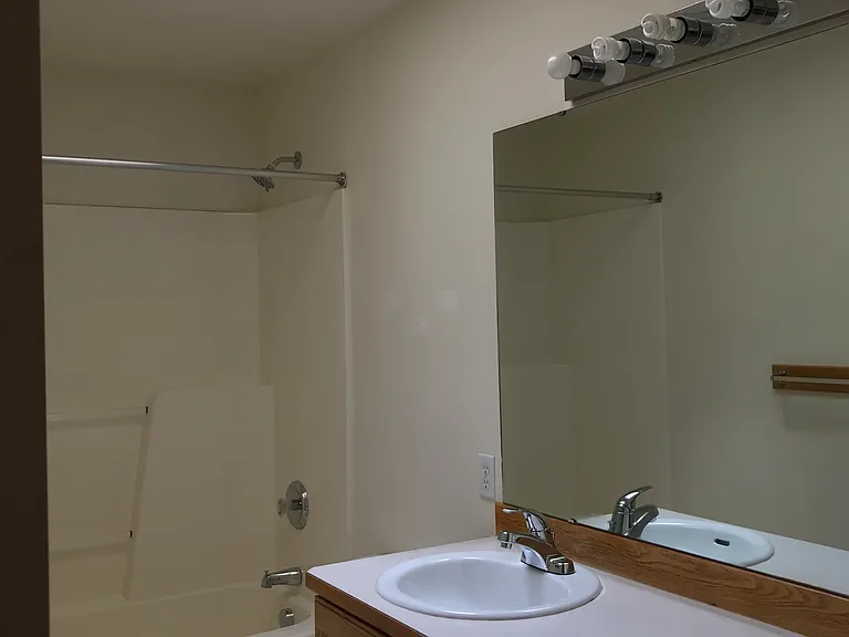 Master bedroom bathroom with skylight