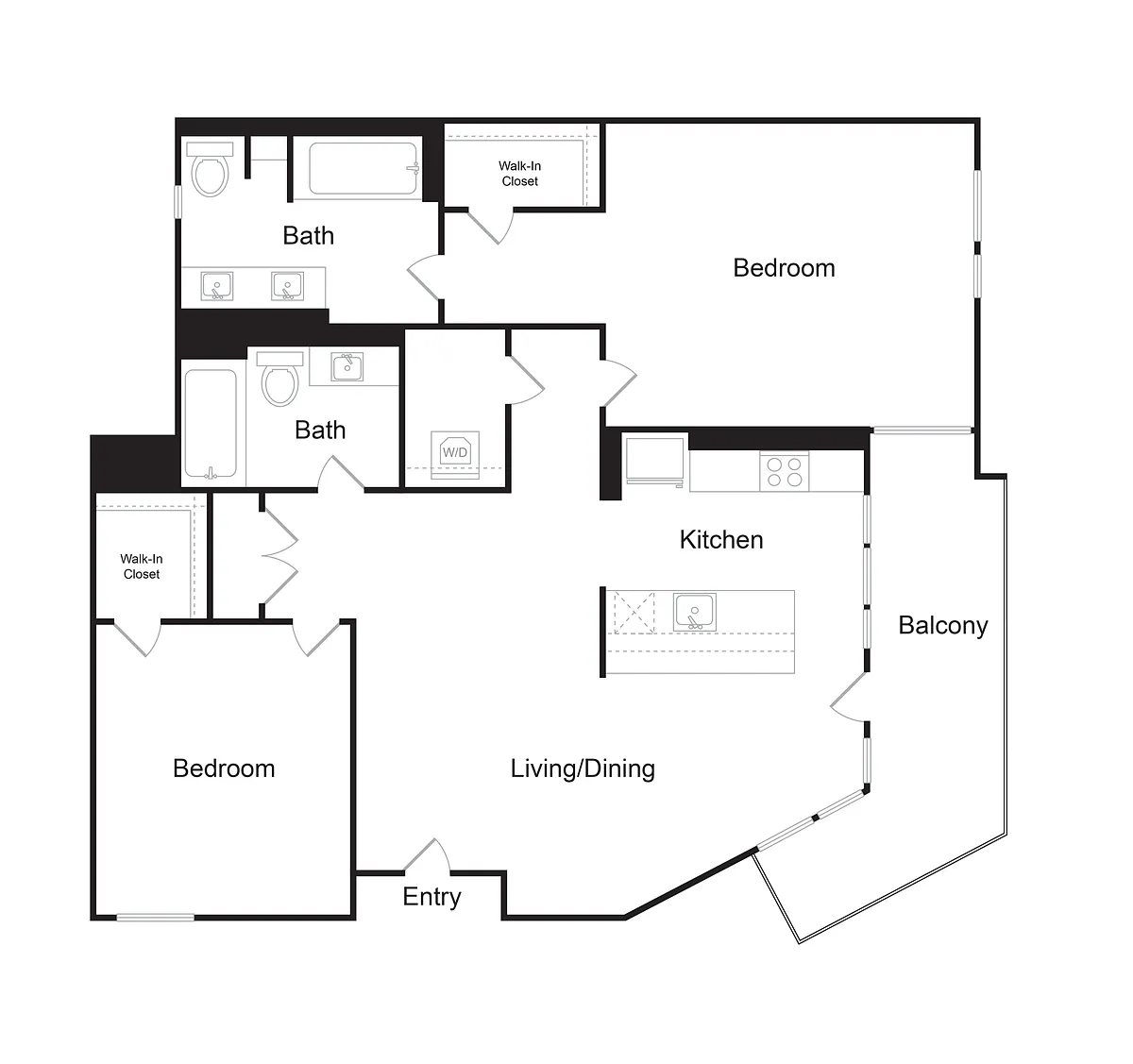 Floor plan 2x2Kc