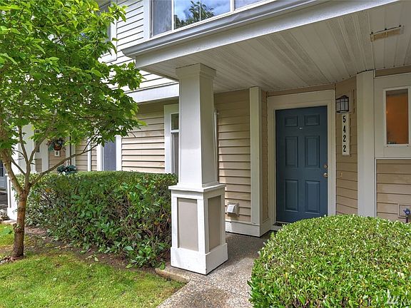 Deep covered porch entry.