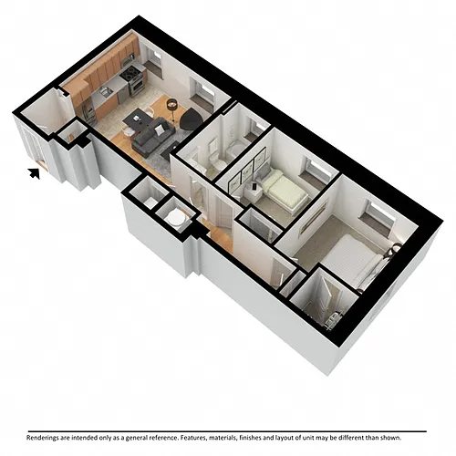Floor plan Two Bedroom