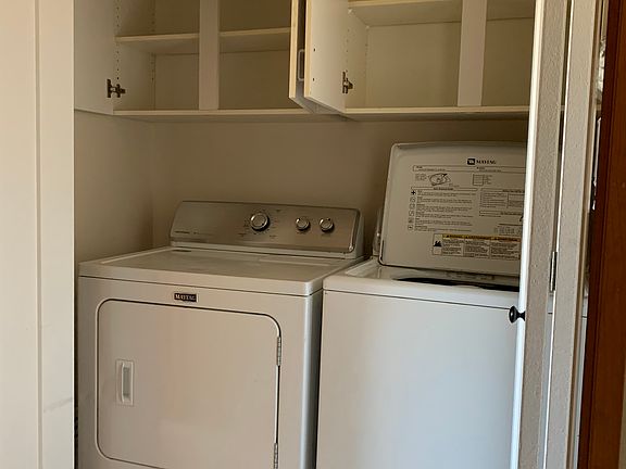 Upstairs laundry area