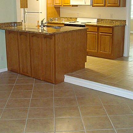View of Kitchen From Den