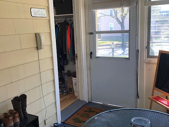 Private back entrance and screen porch