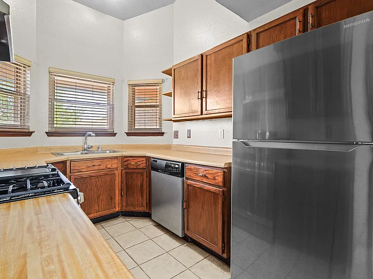 kitchen with new appliances
