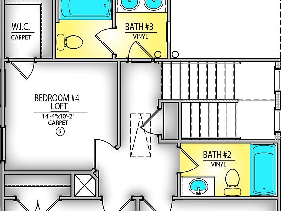 Opt. 4th Bedroom 3rd Full Bath