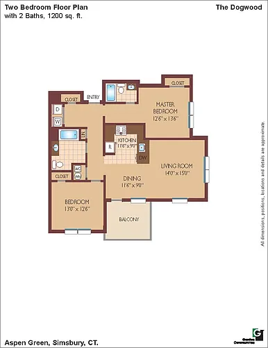 Floor plan $2.44/sq.ft. - The Dogwood