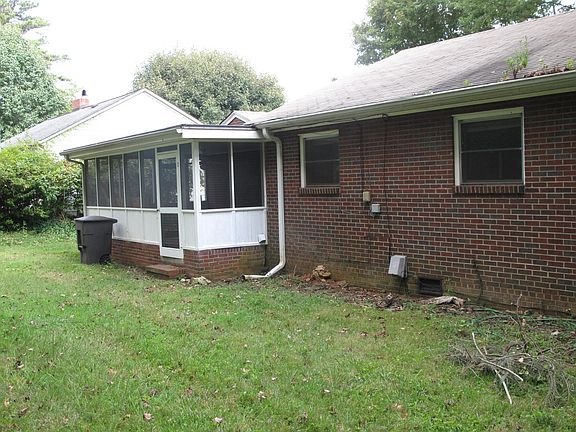 Rear of the house showing the screen porch