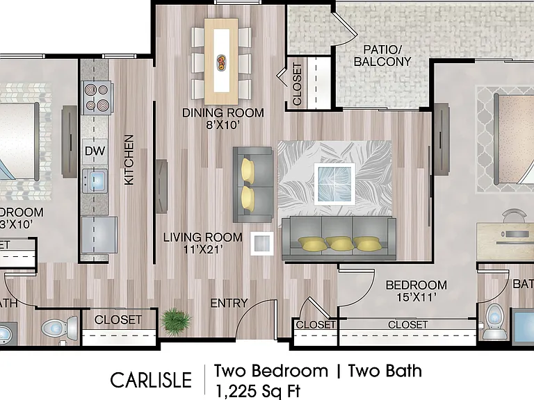 1225 Sq. Ft. 1225 Sq. Ft.