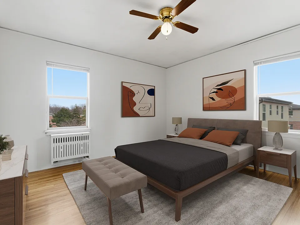 Elevate your living experience at Central Lakes of Uptown with this stylish bedroom designed for relaxation and comfort. Ample natural light, modern decor, and a serene ambiance create a perfect retreat. Schedule your visit today!
