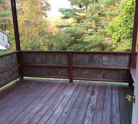 Private porch with Lake View