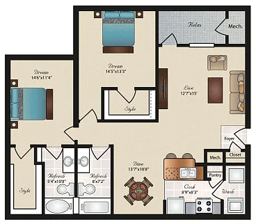 Floor plan The Rosedale