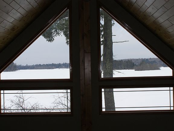 View of lake from loft