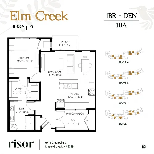 Floor plan Elm Creek