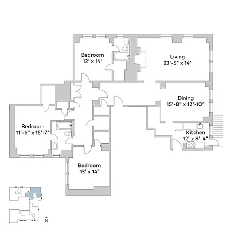 Floor plan clo-3b2a