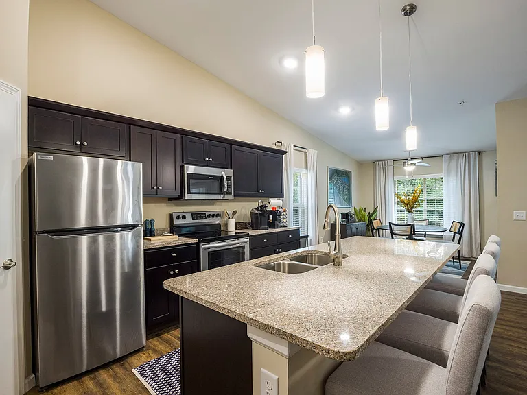 Spacious Kitchens with Breakfast Bar and Room for a Table