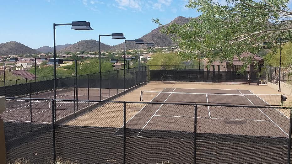 view from  tennis court