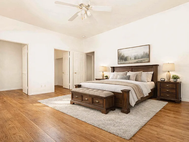 Virtual staged Primary Bedroom