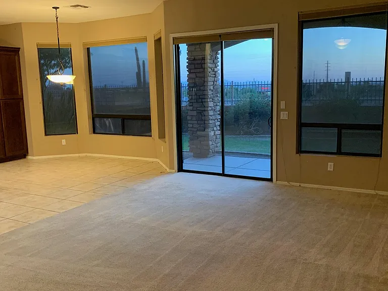 Family room door to covered patio