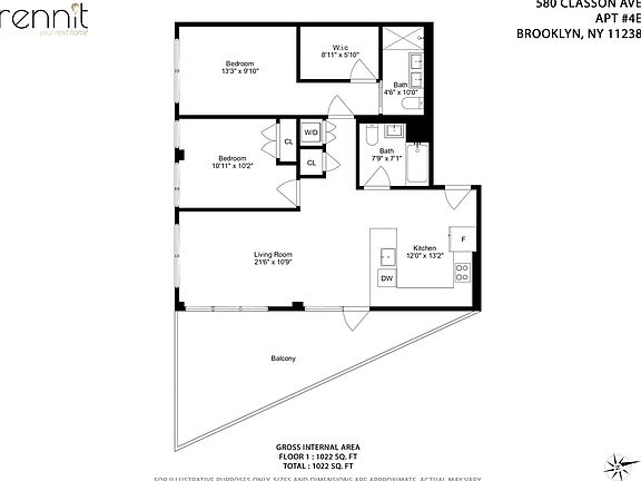 2nd image of 580 Classon Ave #4L
