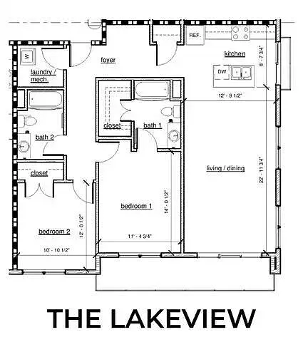 Floor plan The Lakeview