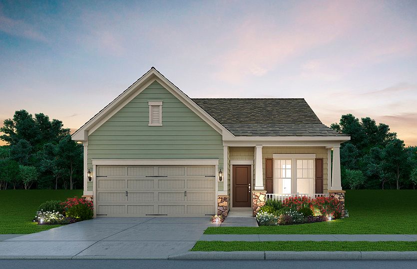 Blue Rock Exterior Rendering - Elevation 4 at Carter s Mill in Haymarket, VA.