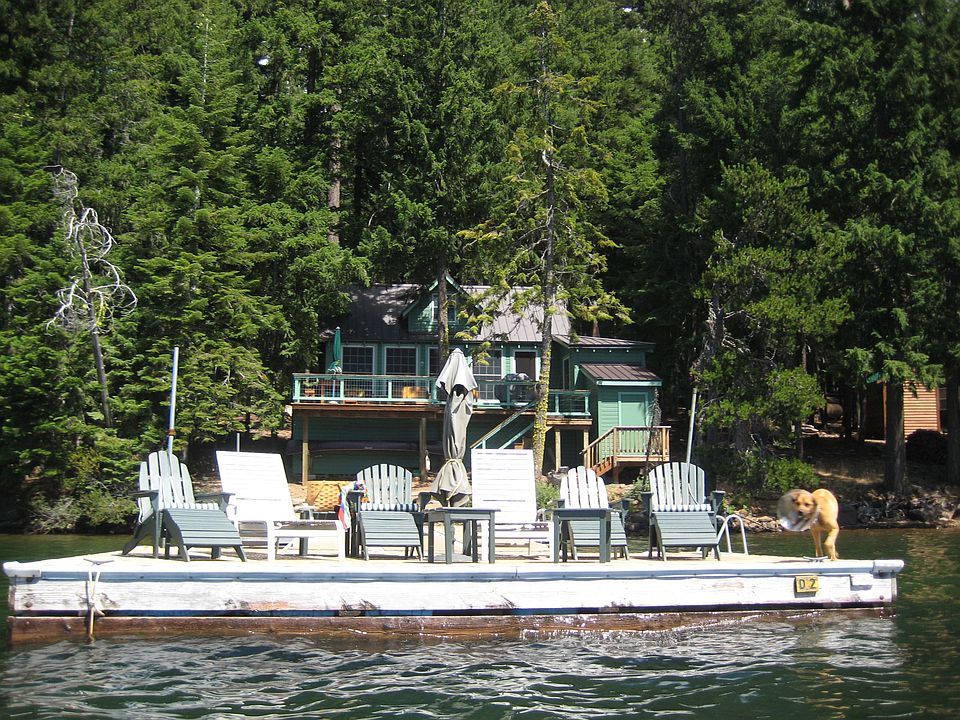 The cabin and private dock