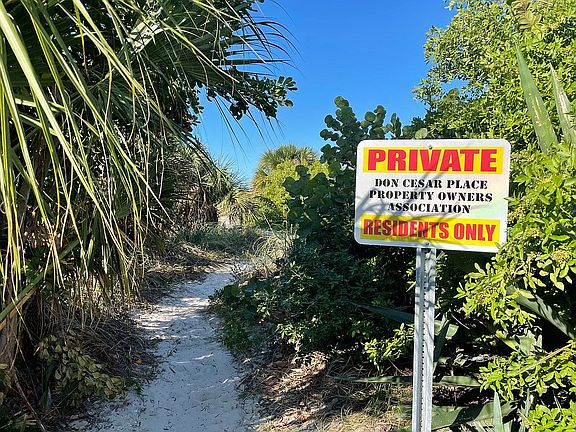 Private Beach S of Don Cesar