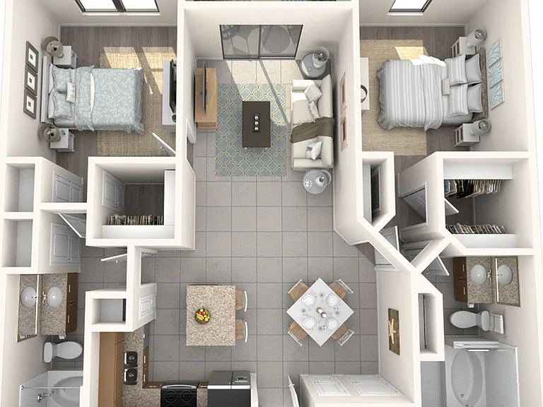 2 BED 2 BATH 2 BED 2 BATH