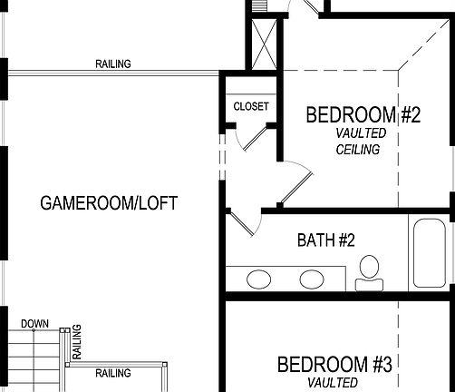 Franklin F - Second Floor Plan