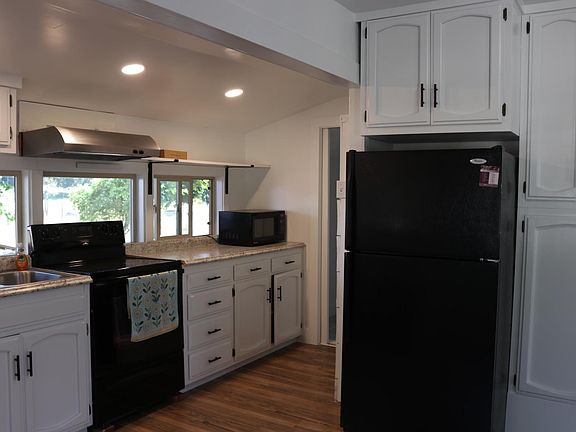 Kitchen from view of eating nook