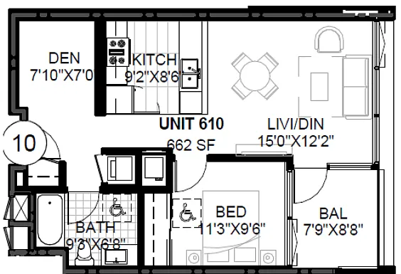 Floor plan SPIRE 1C